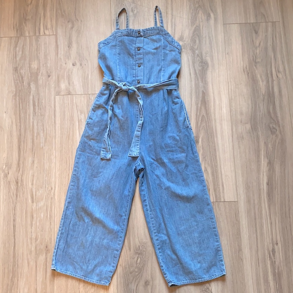 Girls, Size 7/8, Denim Romper